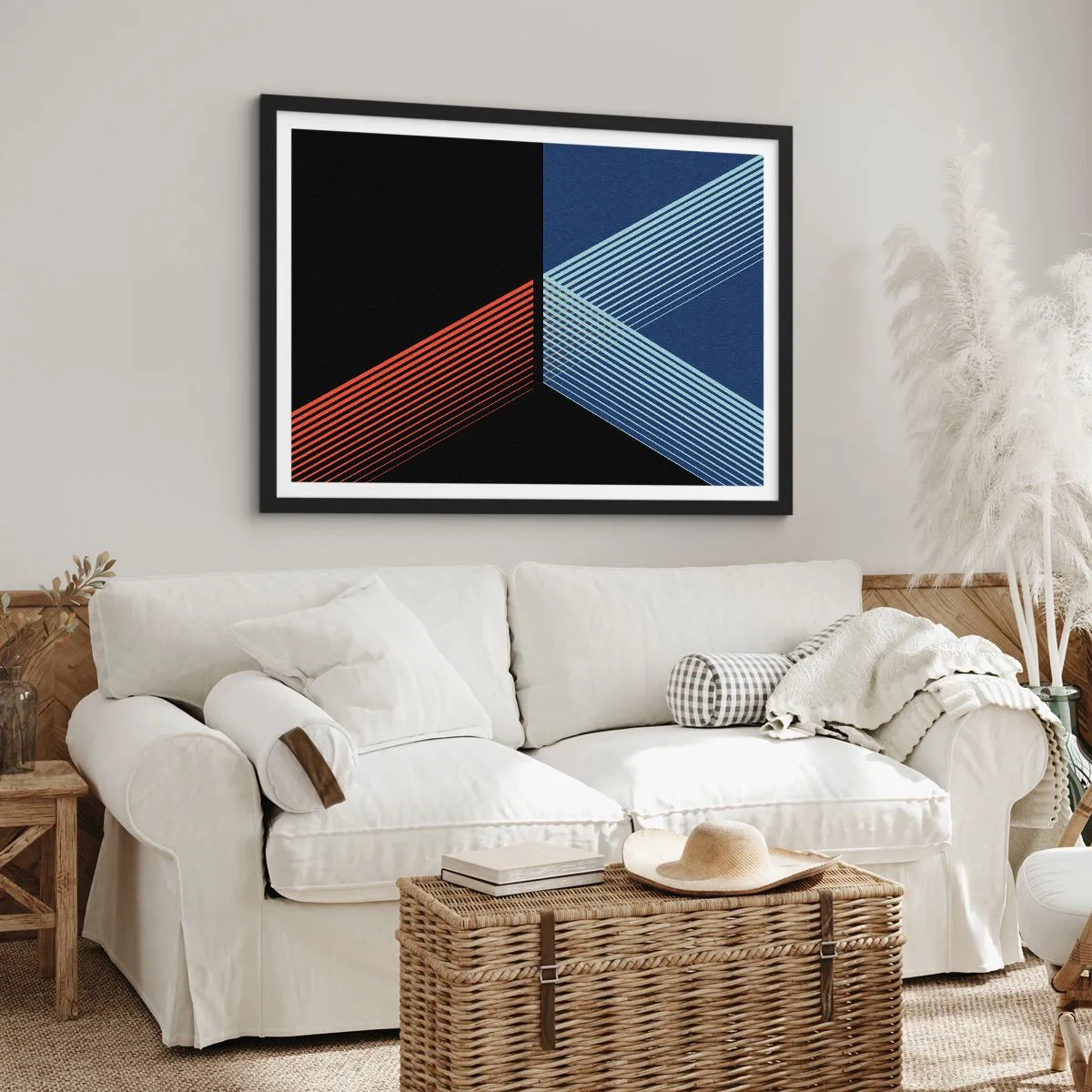 Affisch i svart ram - Enkel historia - 70x50 cm
