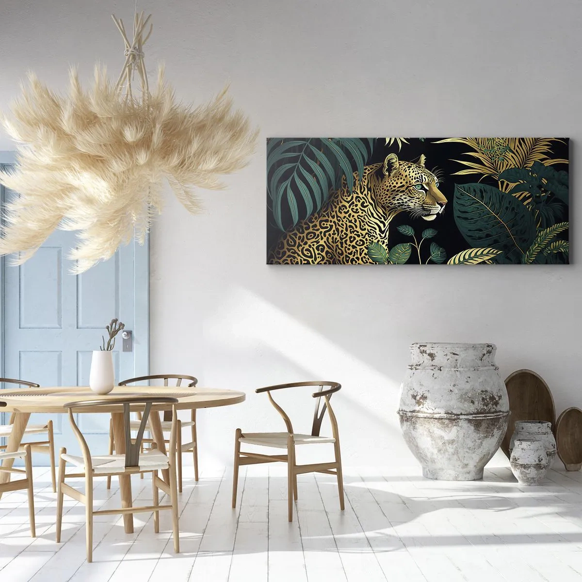 Canvastavla - Bild på duk - Värden i djungeln - 100x40 cm