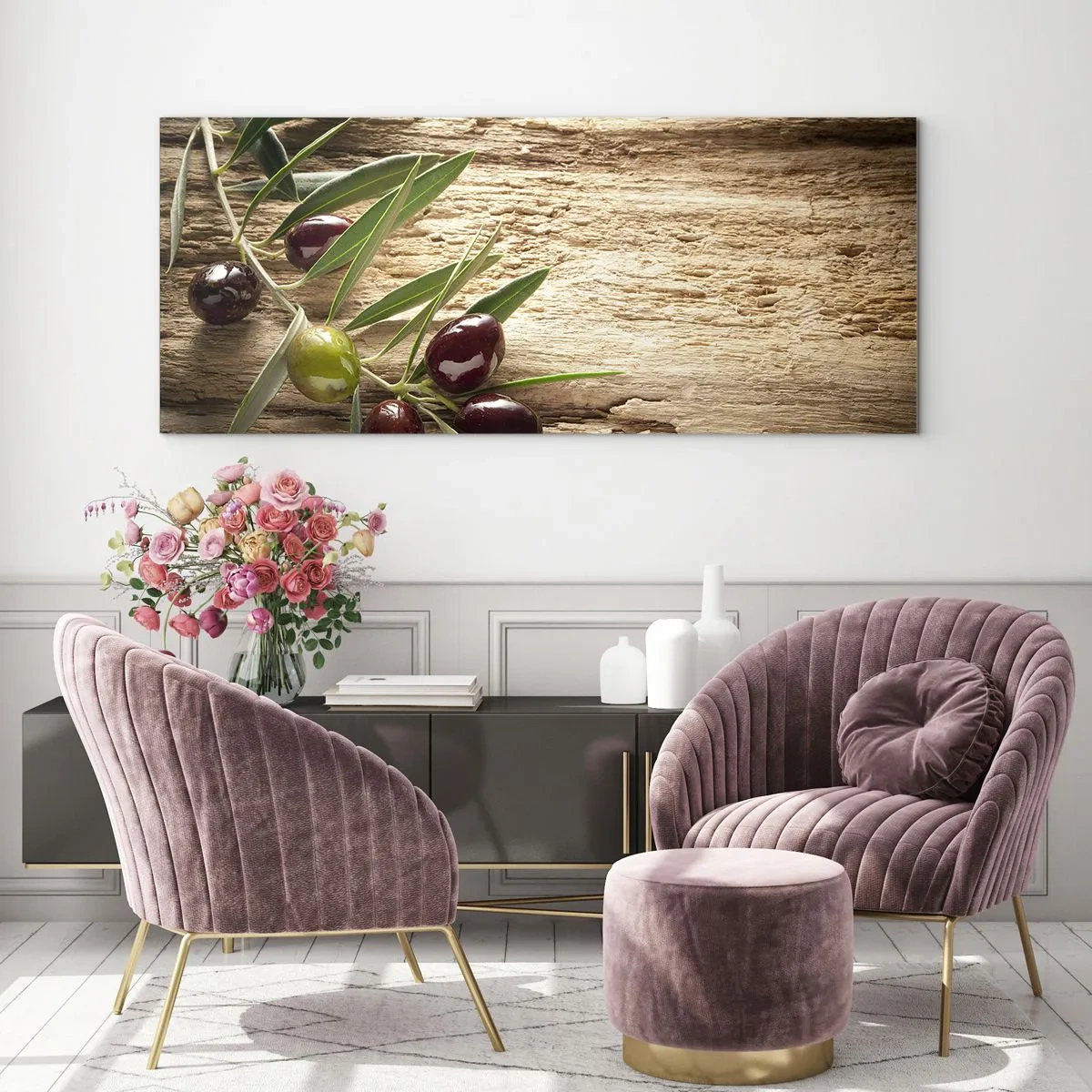 Glastavla - Bild på glas - Direkt från naturen - 100x40 cm