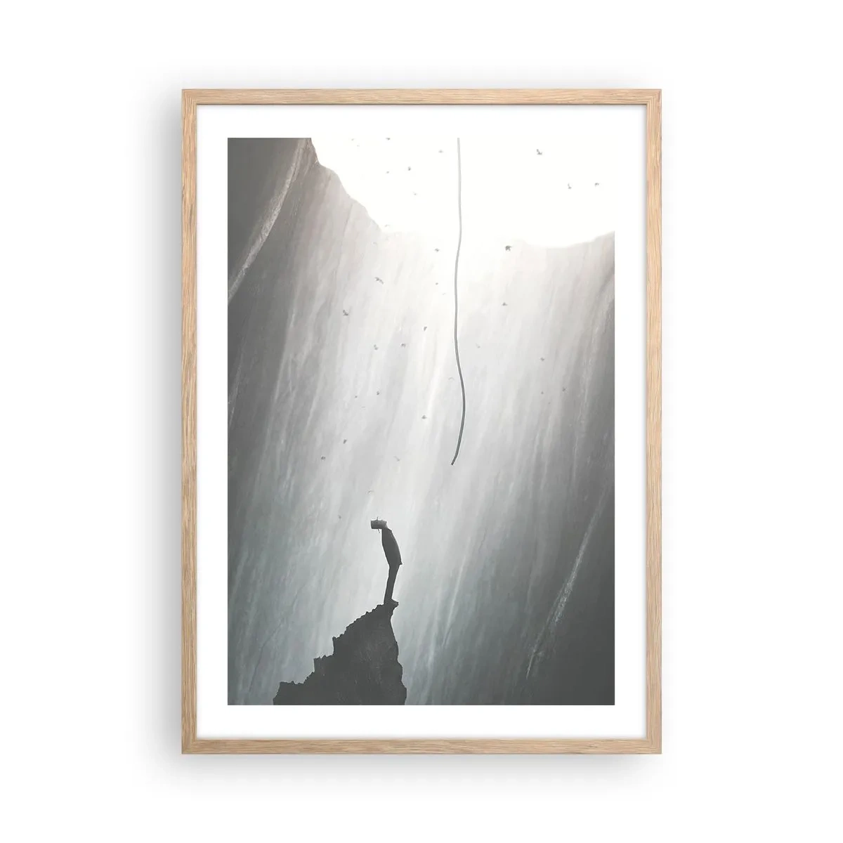 Affisch i ram av ljusek - Det finns alltid en väg ut - 50x70 cm