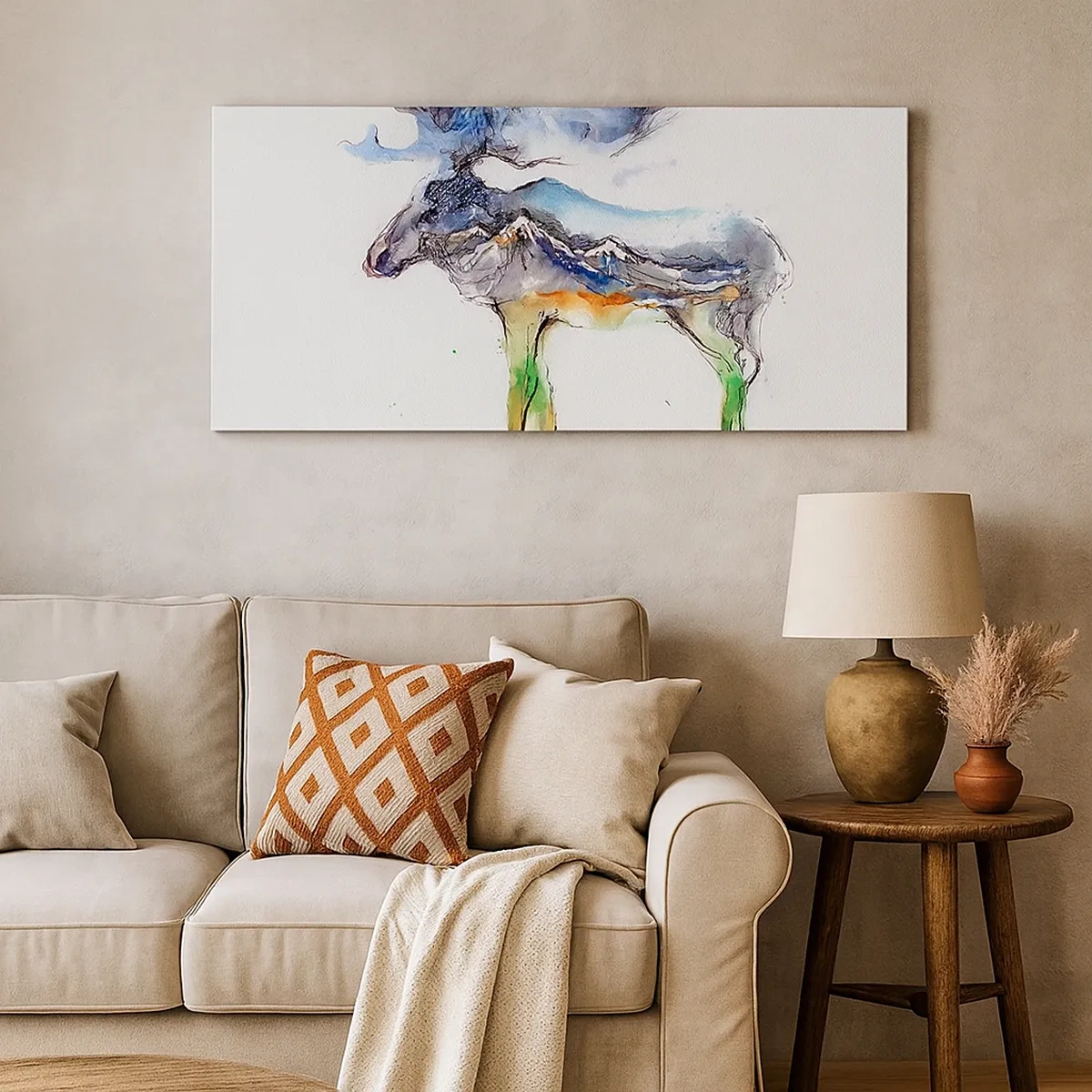 Canvastavla - Bild på duk - Vintersagans figur - 30x30 cm