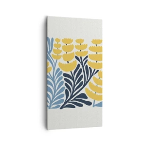 Canvastavla - Bild på duk - Solig rabatt - 55x100 cm