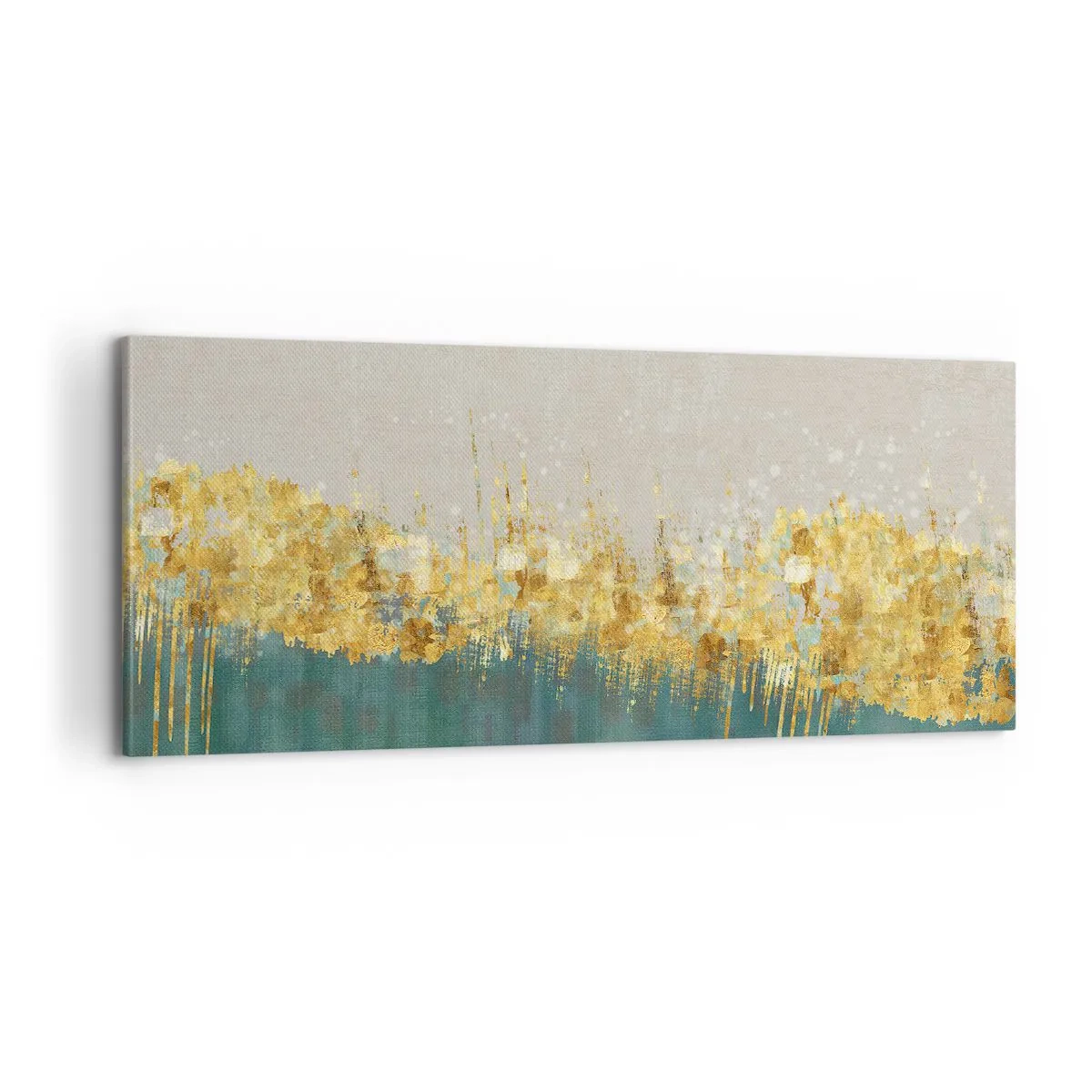 Canvastavla - Bild på duk - Den gyllene gränsen - 100x40 cm