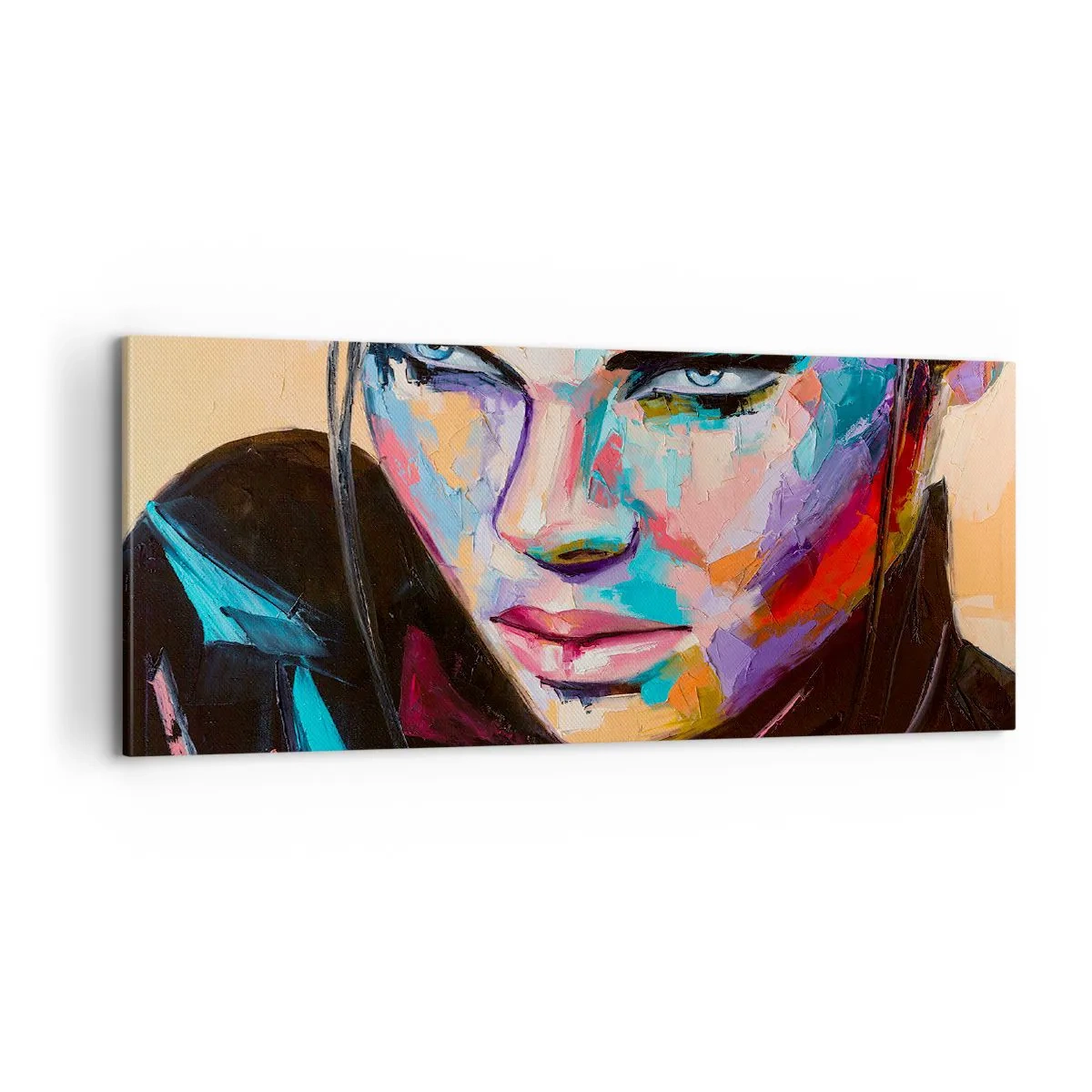 Canvastavla - Bild på duk - Vilt hjärta - 100x40 cm