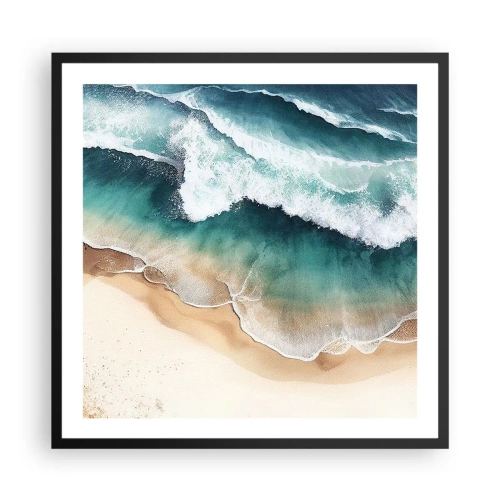 Affisch i svart ram - Ett evigt möte - 60x60 cm