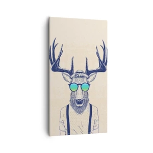 Canvastavla - Bild på duk - Och vem väntade du på? - 55x100 cm