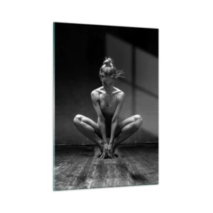 Glastavla - Bild på glas - Koncentrerad dansenergi - 50x70 cm
