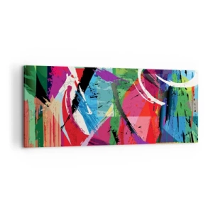 Canvastavla - Bild på duk - Snabbt och livligt - 100x40 cm
