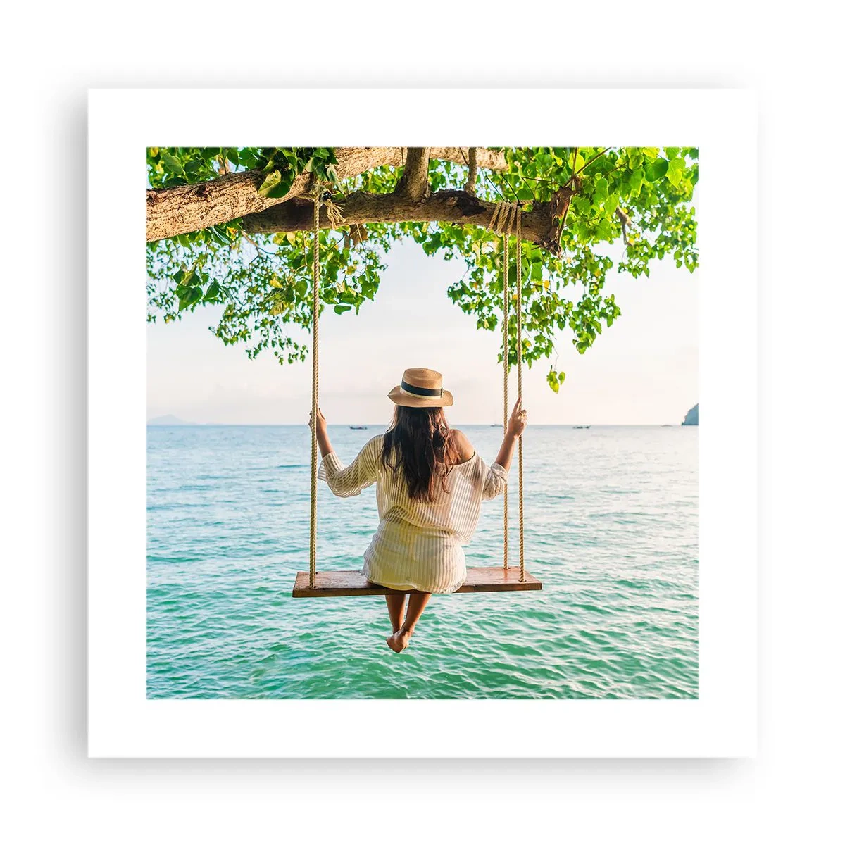 Affisch - Livet är vackert - 40x40 cm