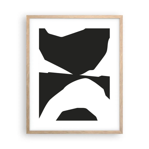 Affisch i ram av ljusek - Positiv-negativ - 40x50 cm