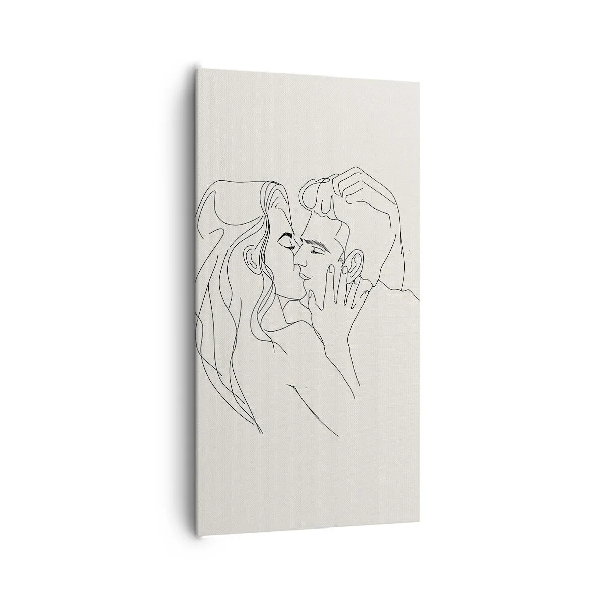 Canvastavla - Bild på duk - I kärlekens famn - 65x120 cm