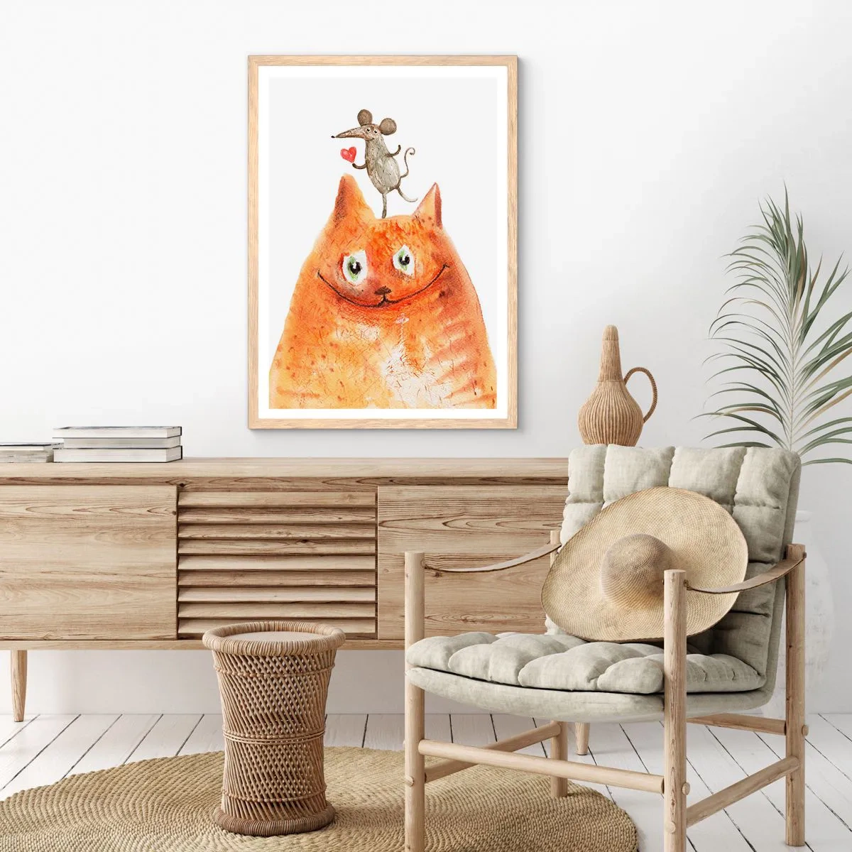 Affisch i ram av ljusek - Kärlekens paradoxer - 70x100 cm