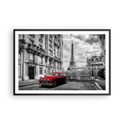 Affisch i svart ram - Rovdjuret i staden - 91x61 cm