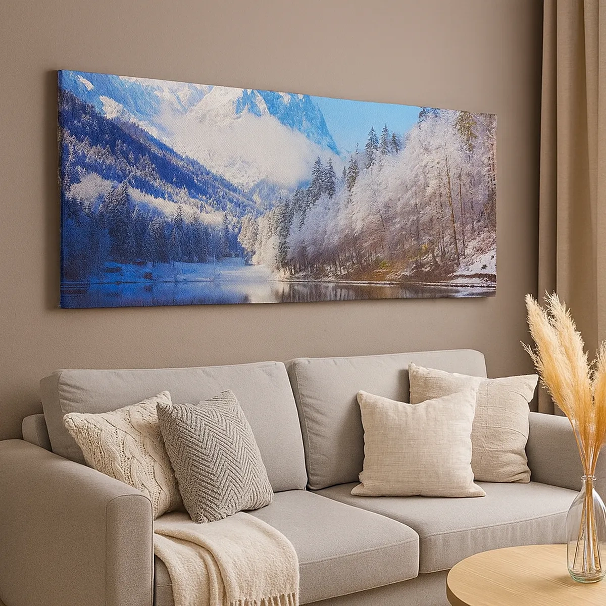 Canvastavla - Bild på duk - Snövakt - 30x30 cm