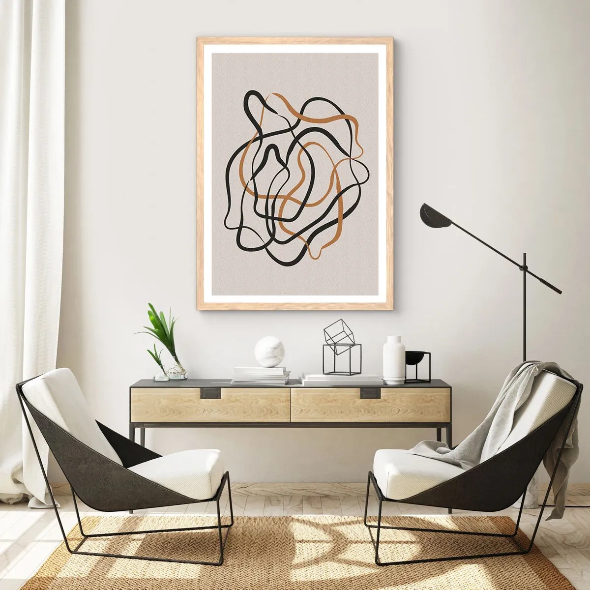 Affisch i ram av ljusek - Allt har gått fel - 70x100 cm