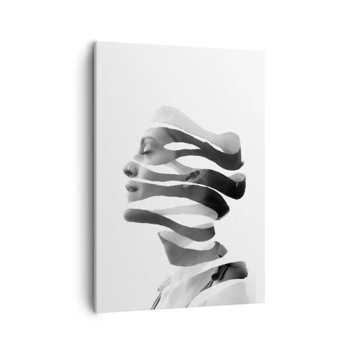 Canvastavla - Bild på duk - Surrealistisk porträtt - 50x70 cm