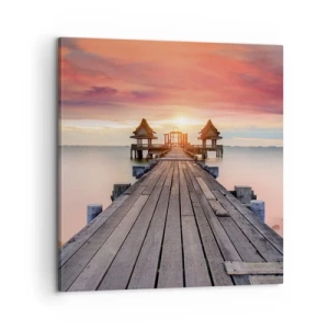 Canvastavla - Bild på duk - Skymning i öst - 60x60 cm