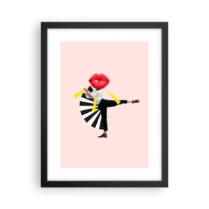 Affisch i svart ram - Surrealistisk pop-art - 30x40 cm