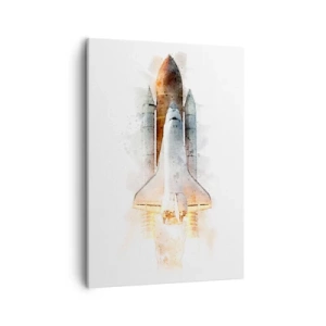Canvastavla - Bild på duk - Upptäckare efter start - 50x70 cm