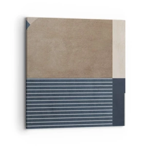 Canvastavla - Bild på duk - Komposition av enkelhet och rundhet - 70x70 cm