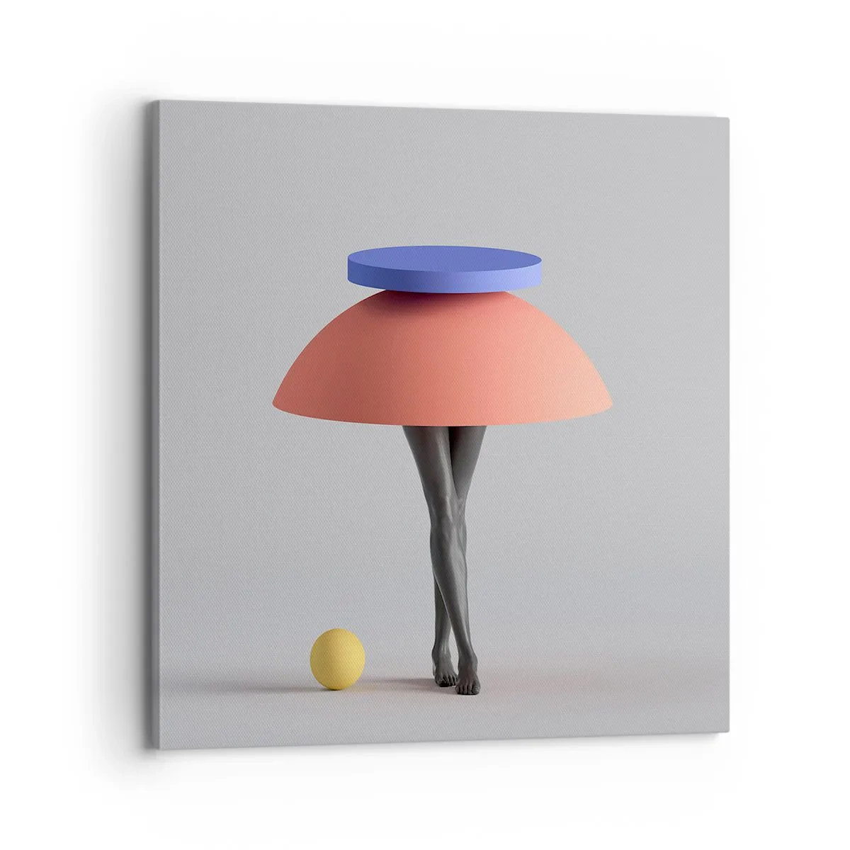 Canvastavla - Bild på duk - Surrealistisk komposition - 70x70 cm