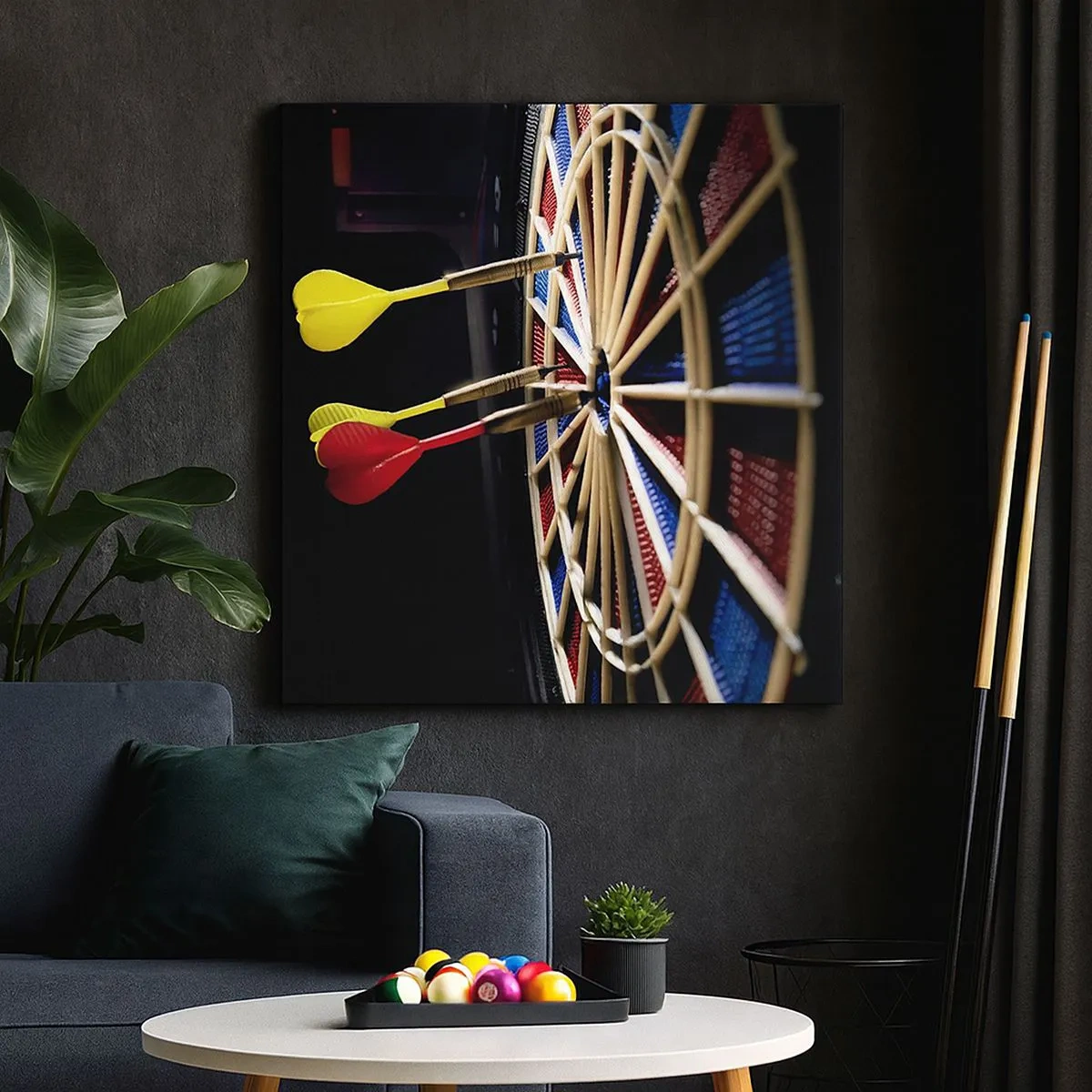 Canvastavla - Bild på duk - Mitt i prick - 30x30 cm