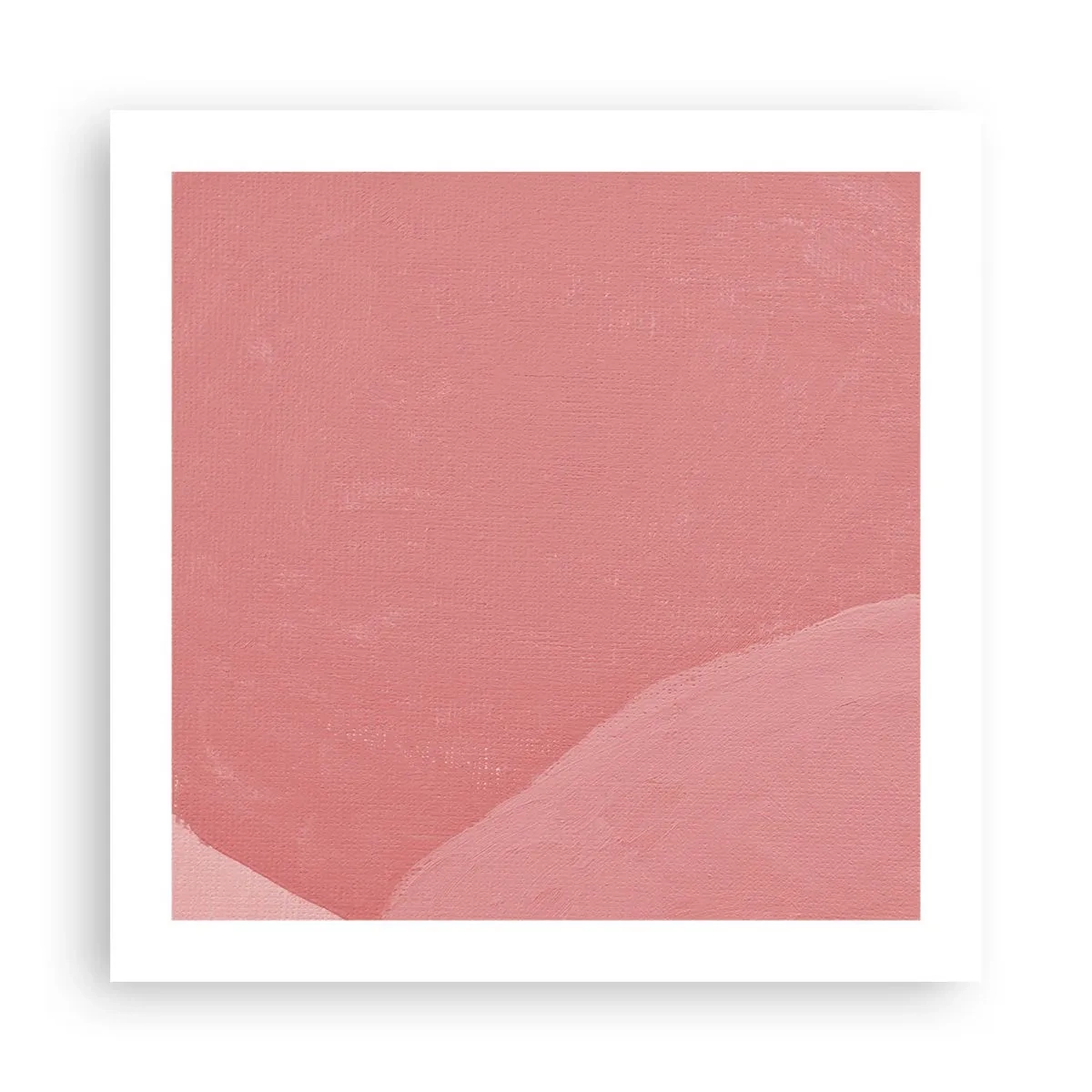 Affisch - Organisk komposition i rosa - 50x50 cm