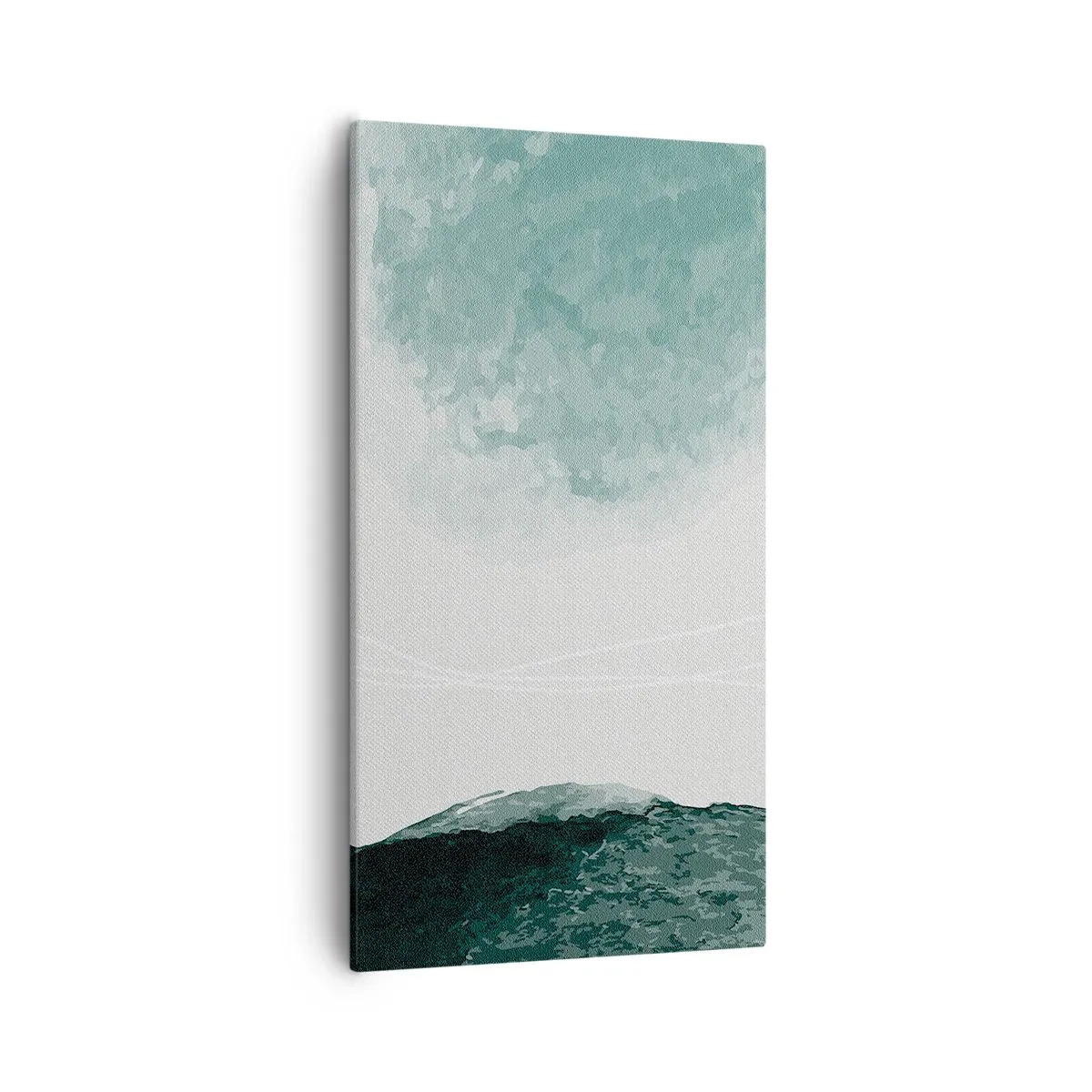 Canvastavla - Bild på duk - Ett möte med dimma - 55x100 cm