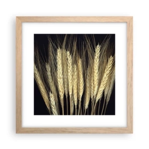 Affisch i ram av ljusek - Rustik magi - 30x30 cm