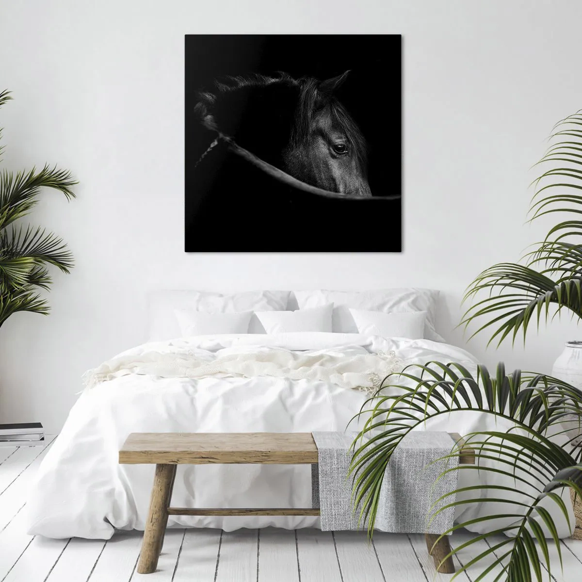 Canvastavla - Bild på duk - Svart prins - 30x30 cm