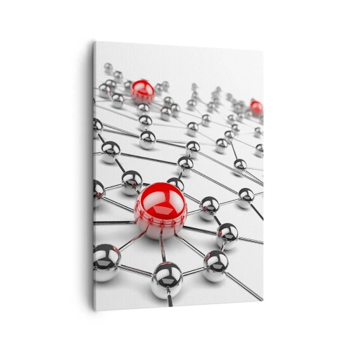 Canvastavla - Bild på duk - Silvernät - 50x70 cm