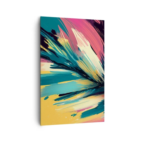 Canvastavla - Bild på duk - Komposition - en explosion av glädje - 80x120 cm