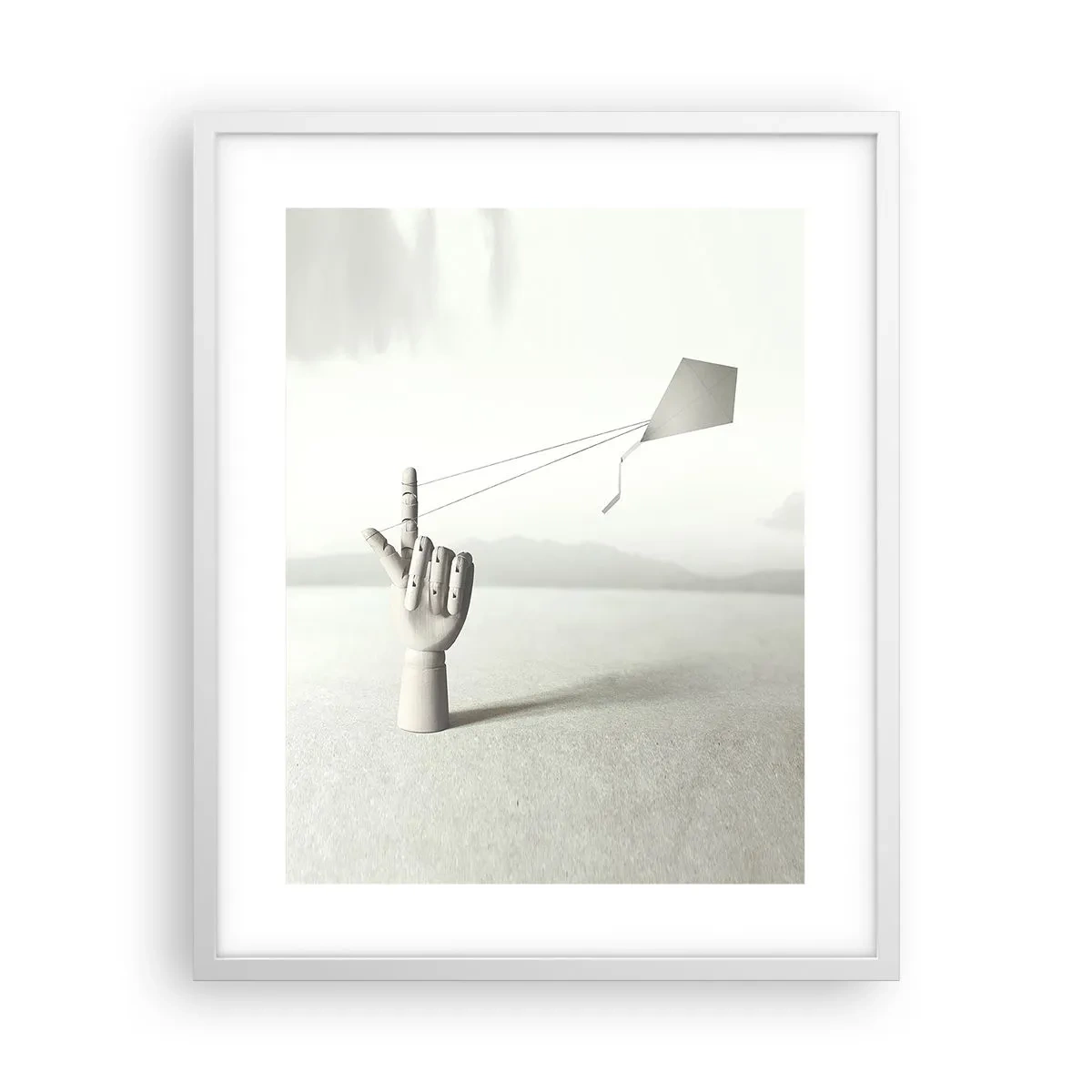 Affisch i vit ram - Test av styrka - 40x50 cm