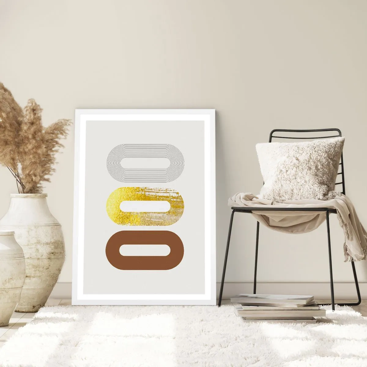 Affisch i vit ram - Ooo! - 40x50 cm