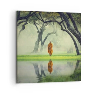 Canvastavla - Bild på duk - På väg till upplysningen - 60x60 cm
