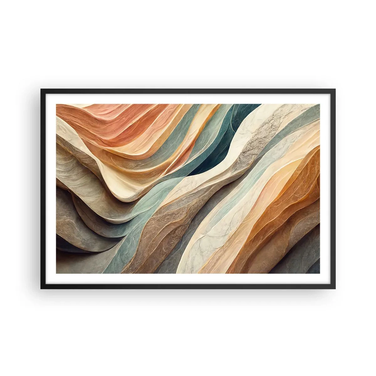 Affisch i svart ram - Ögonblick före förändring - 91x61 cm