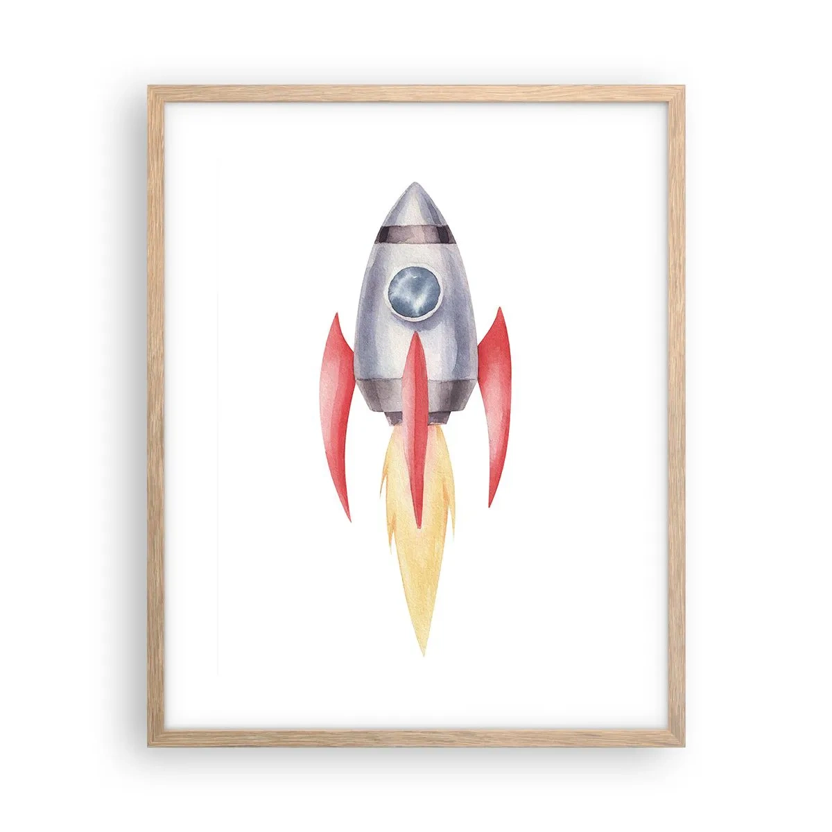 Affisch i ram av ljusek - Högre, snabbare, längre - 40x50 cm