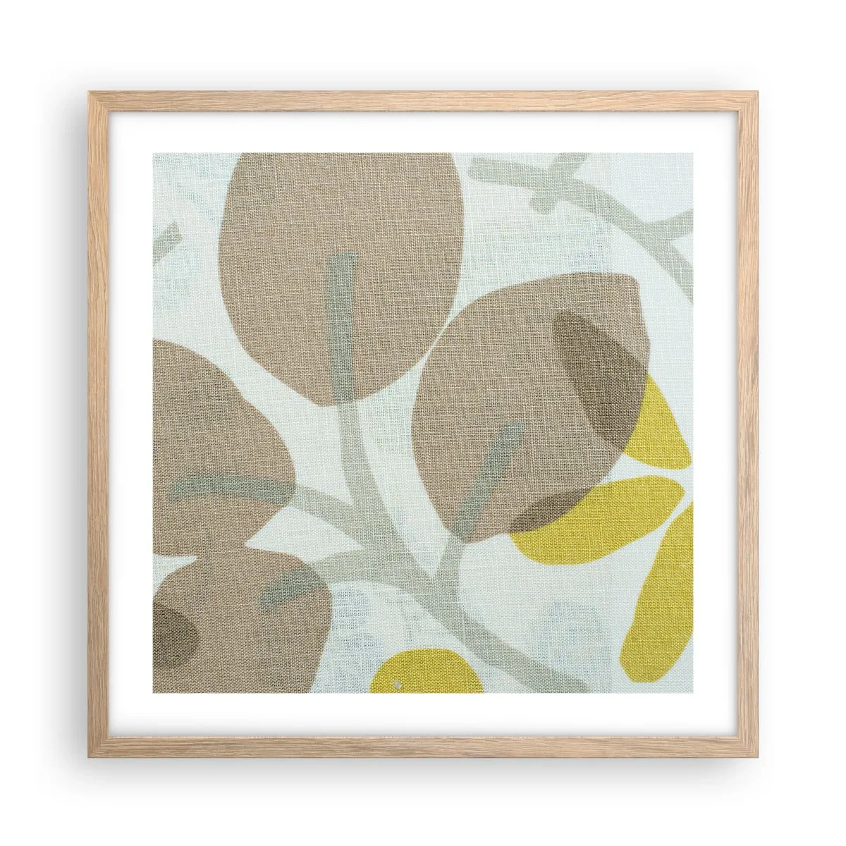 Affisch i ram av ljusek - Komposition i solskenet - 50x50 cm