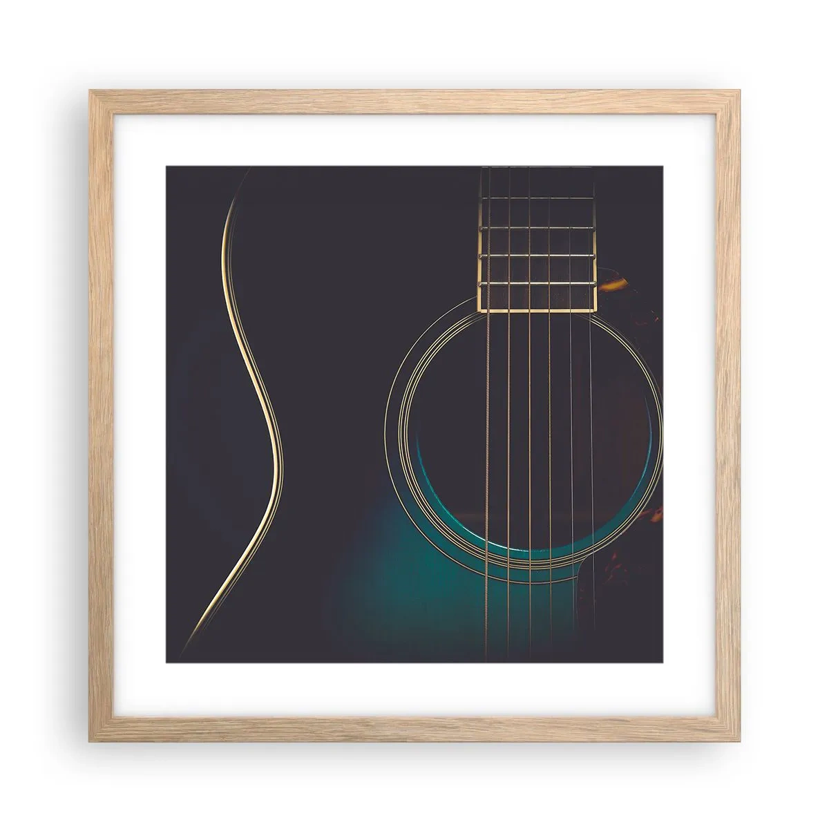 Affisch i ram av ljusek - Ett ögonblick innan det ljuder - 40x40 cm