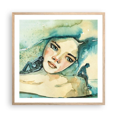 Affisch i ram av ljusek - Am I blue? - 60x60 cm