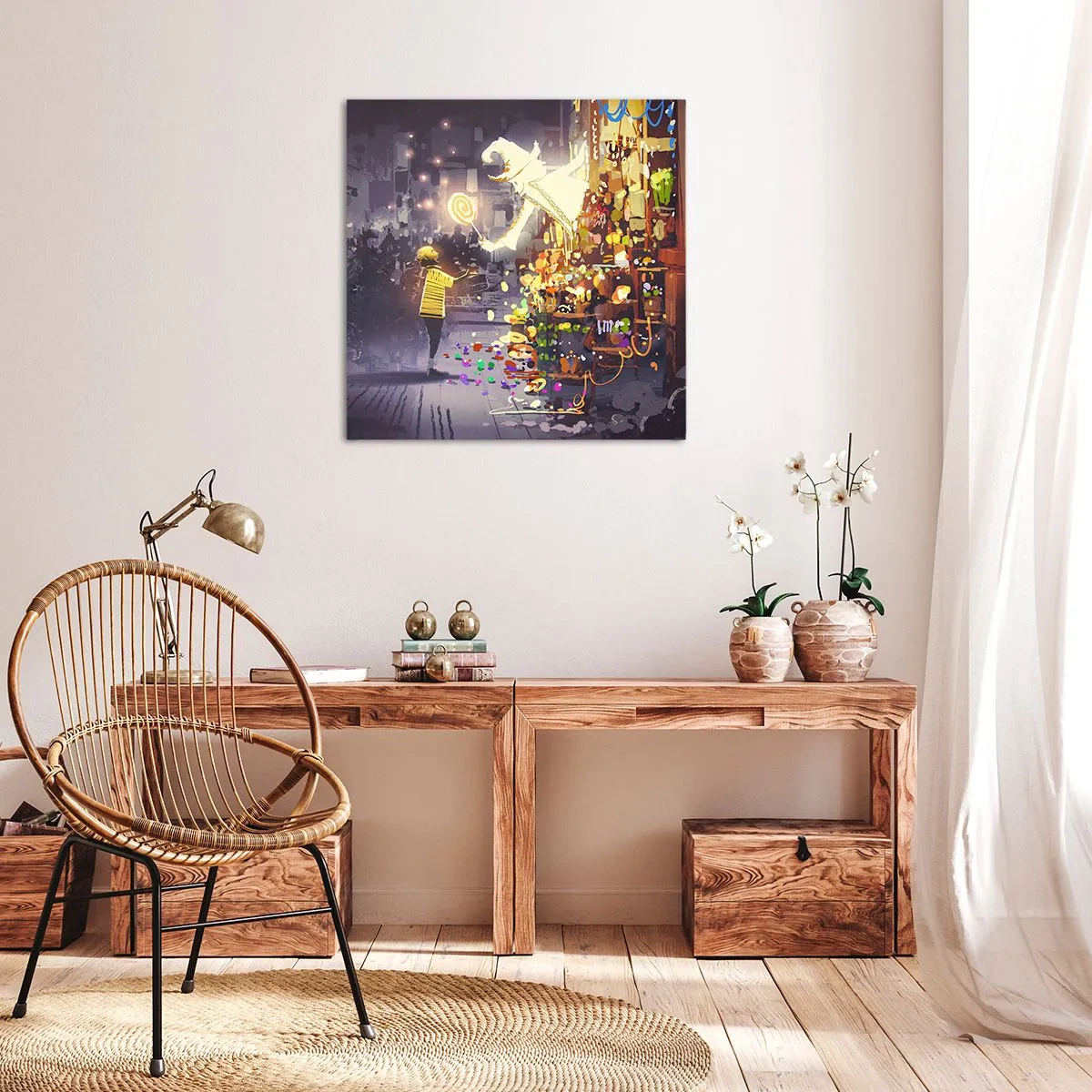 Canvastavla - Bild på duk - Trolldom existerar - 40x40 cm