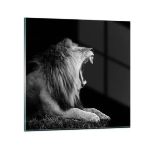 Glastavla - Bild på glas - Utan någon tvekan - 30x30 cm