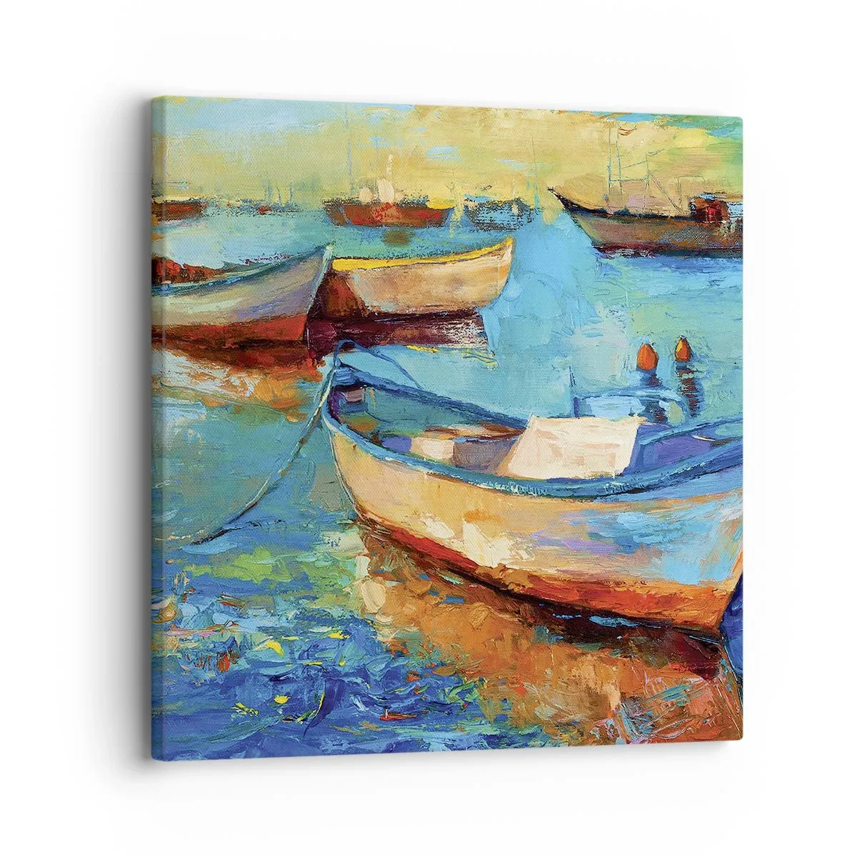 Canvastavla - Bild på duk - I en sydlig vik - 30x30 cm