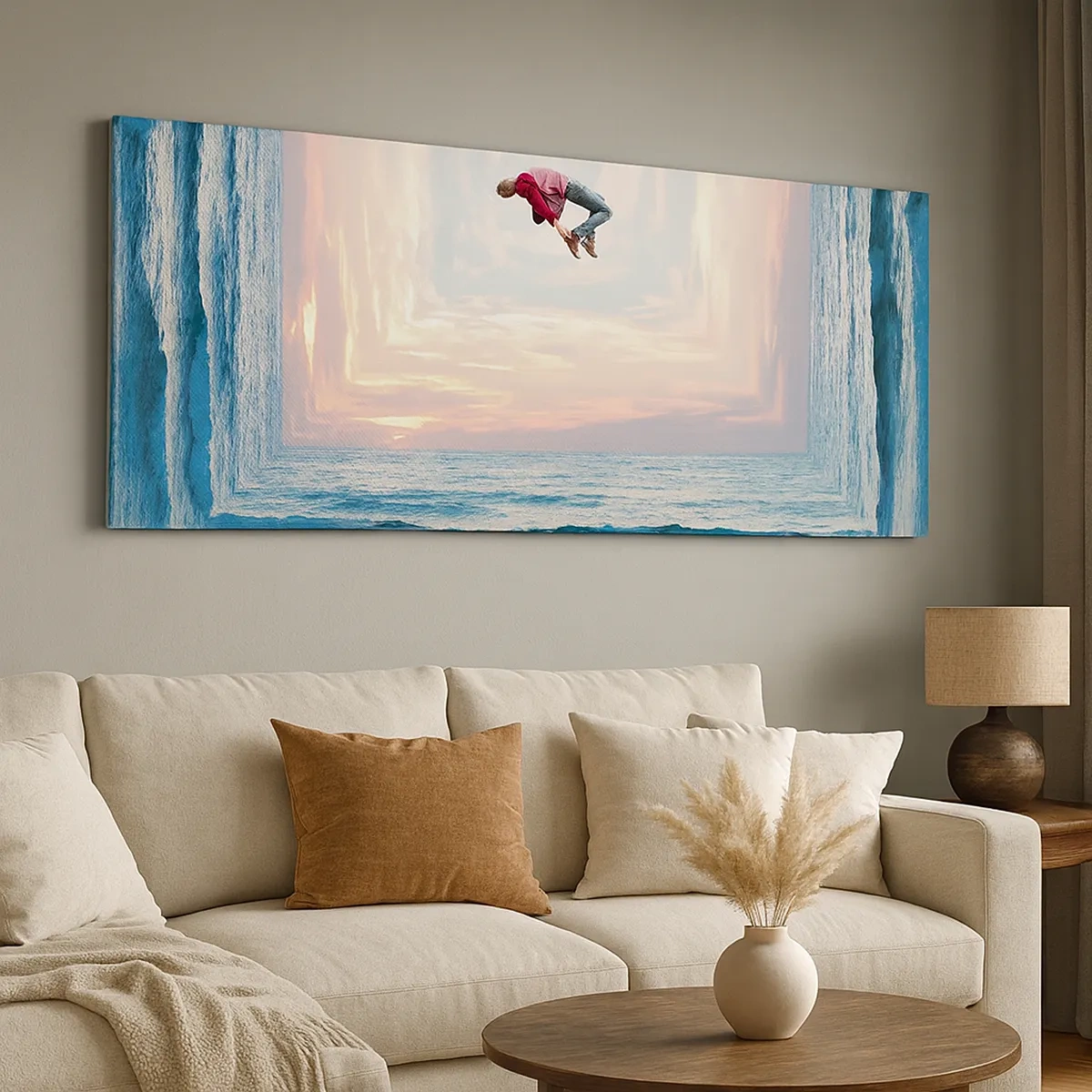 Canvastavla - Bild på duk - Till en annan dimension - 30x30 cm