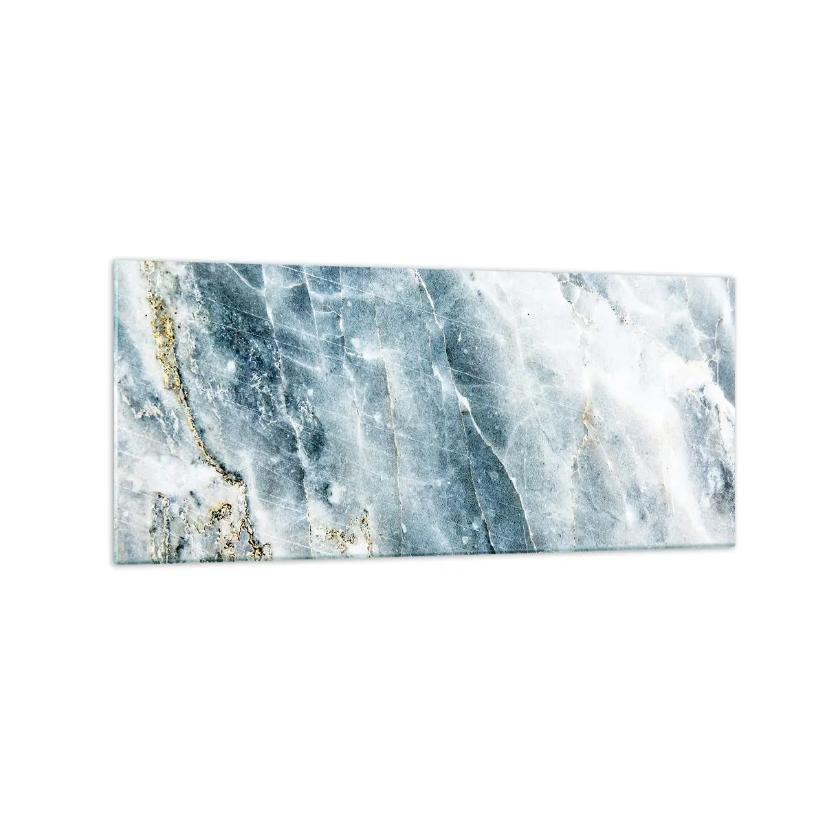 Glastavla - Bild på glas - Isvärld - 120x50 cm