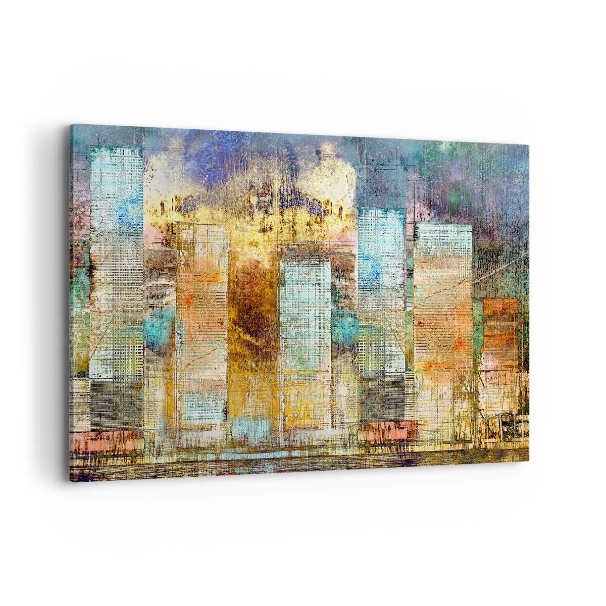 Canvastavla - Bild på duk - Solig metropol - 100x70 cm