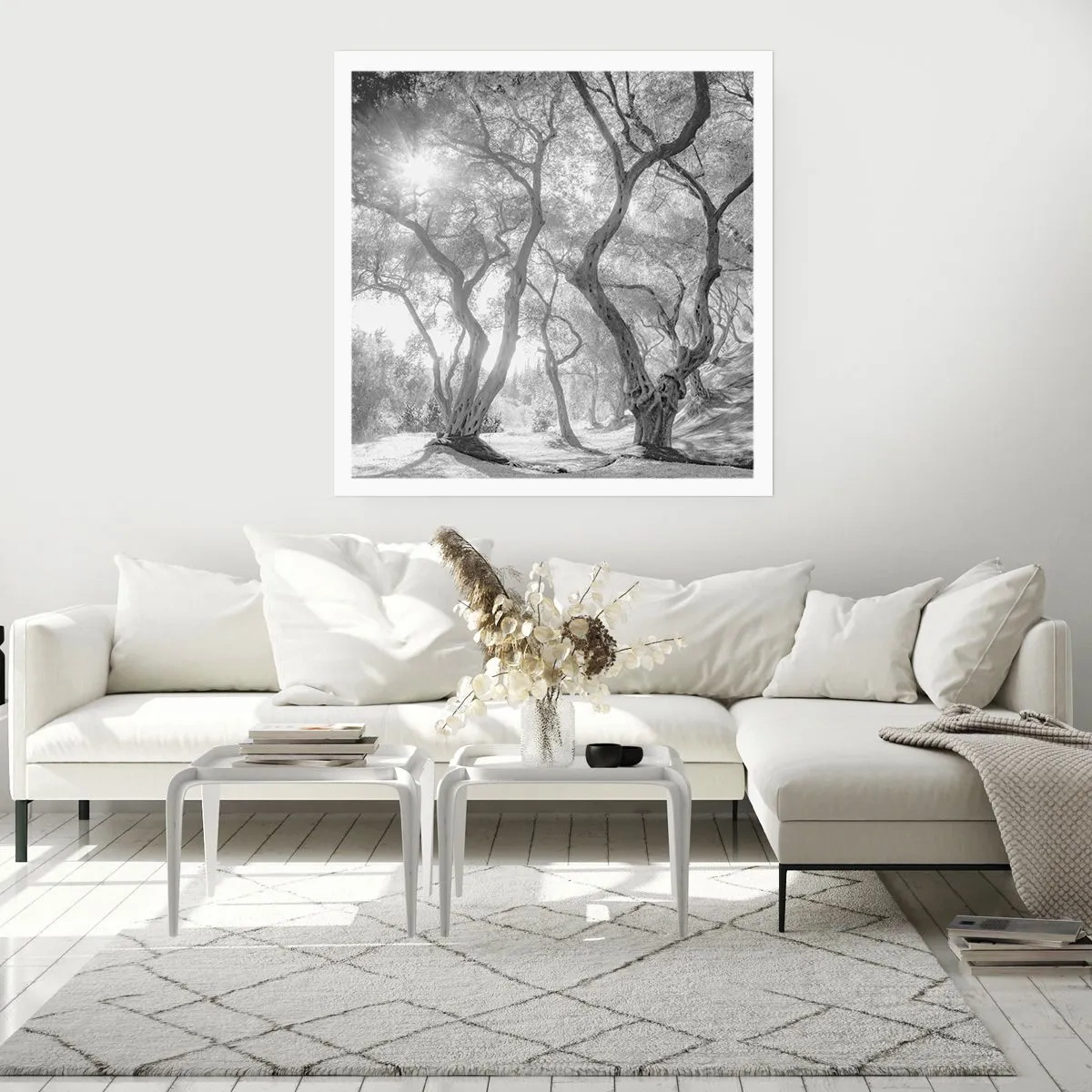 Affisch - I en olivlund - 40x40 cm