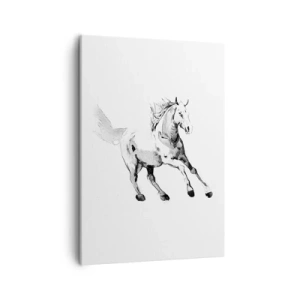 Canvastavla - Bild på duk - Obändig själ - 50x70 cm