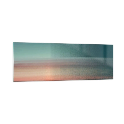 Glastavla - Bild på glas - Abstraktion: ljusvågor - 90x30 cm