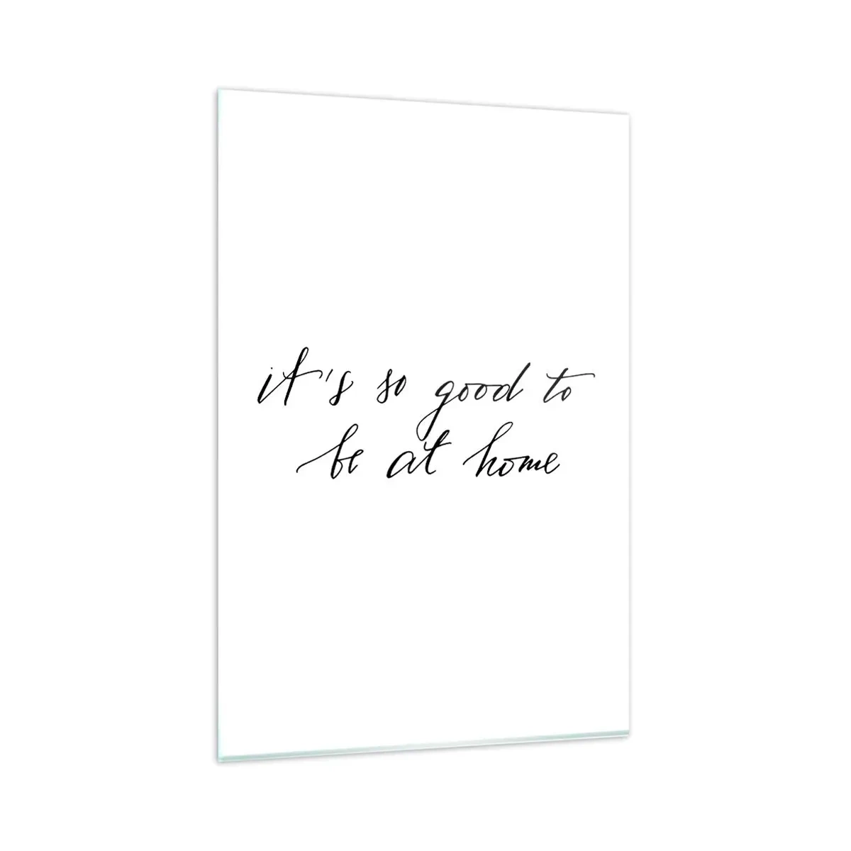 Glastavla - Bild på glas - Hela sanningen - 80x120 cm